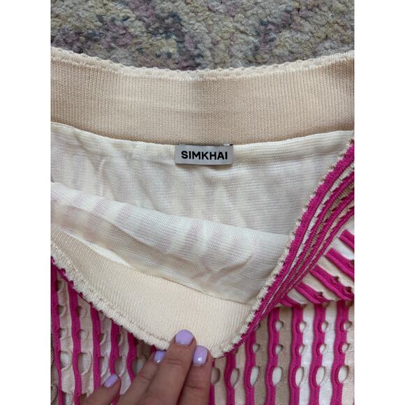 Jonathan Simkhai Tiana Cut-Out Knitted Top & Jax/Larken Midi Skirt SET - Picture 11 of 14